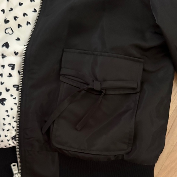 NWT Anthropologie Avec Les Filles Black Women's Bomber Jacket - Picture 8 of 16